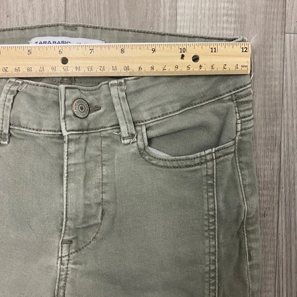 Zara Basic Olive Green Pants Sz.02 - Picture 5 of 7